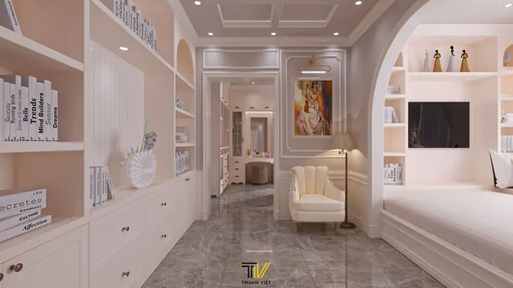 Thiết kế nội thất phòng ngủ dành riêng cho bé gái Thiết kế nội thất phòng ngủ dành riêng cho bé gái