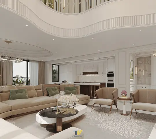 Thiết kế nội thất không gian phòng khách