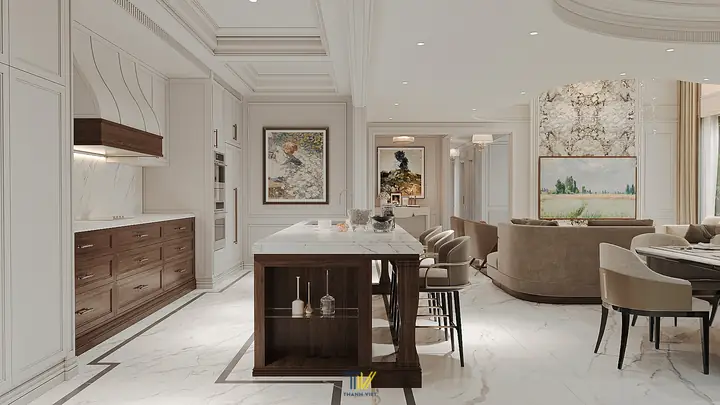 Thiết kế nội thất không gian phòng bếp