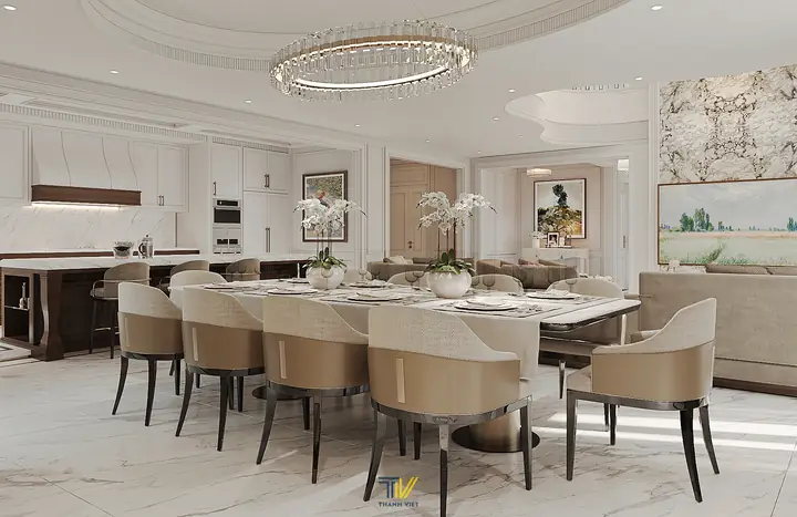 Thiết kế nội thất không gian phòng bếp