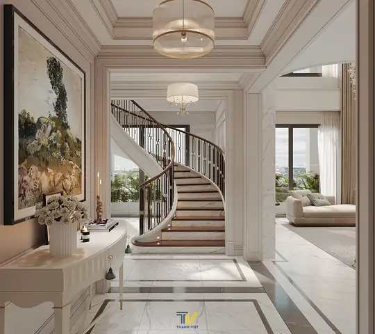 Khu vực thang bộ và thông tầng