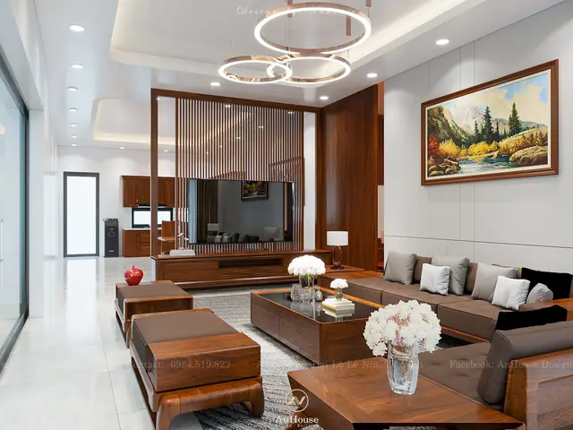 1.thiết Kế Nội Thất Gỗ Tự Nhiên – Phòng Khách 1.thiết Kế Nội Thất Gỗ Tự Nhiên – Phòng Khách