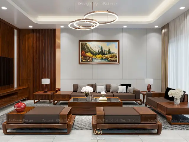 1.thiết Kế Nội Thất Gỗ Tự Nhiên – Phòng Khách 1.thiết Kế Nội Thất Gỗ Tự Nhiên – Phòng Khách