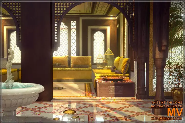 phong cách nội thất nhà hàng ả rập phong cách nội thất nhà hàng ả rập