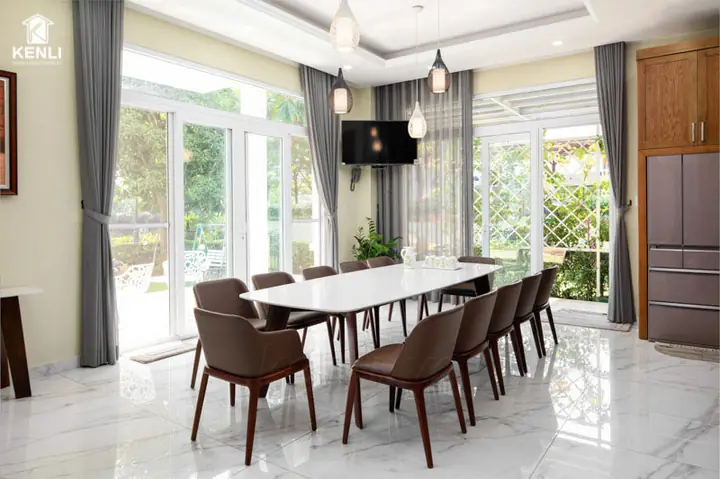 Bàn ghế ăn thiết kế theo phong cách hiện đại