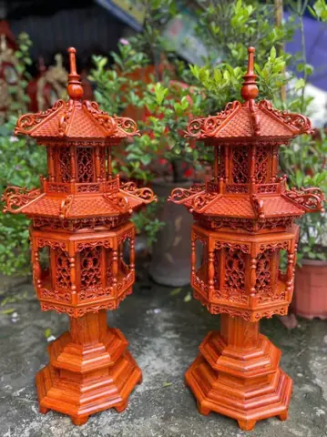 Đèn lồng-đèn thờ gỗ tự nhiên cao cấp-đẳng cấp tinh hoa nghệ thuật thủ công