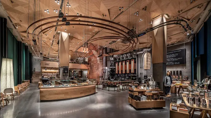 Phong Cách Thiết Kế Quán Café Starbucks Artisan