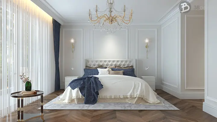 Nội thất phòng ngủ phong cách chuyển tiếp Transitional style Nội thất phòng ngủ phong cách chuyển tiếp Transitional style