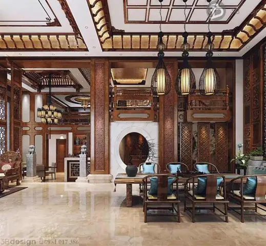 Phong cách thiết kế nội thất truyền thống Traditional Style châu Á Phong cách thiết kế nội thất truyền thống Traditional Style châu Á