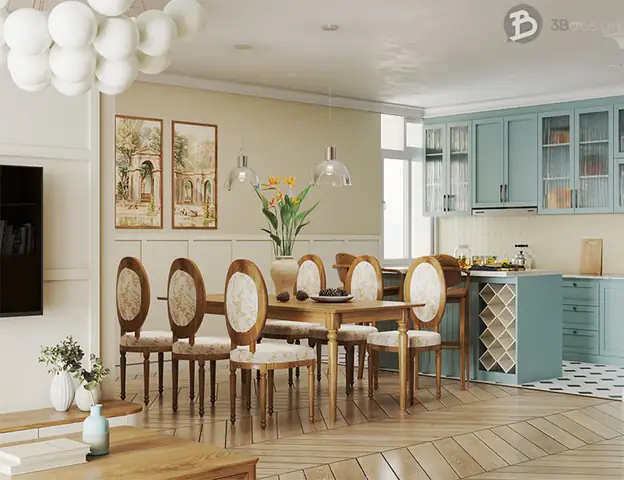 Kinh nghiệm thiết kế thi công nội thất chung cư phong cách Transitional