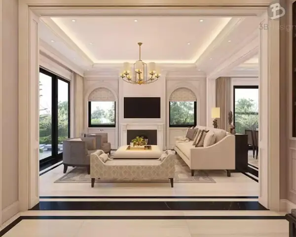 Trong phòng khách (Living room)