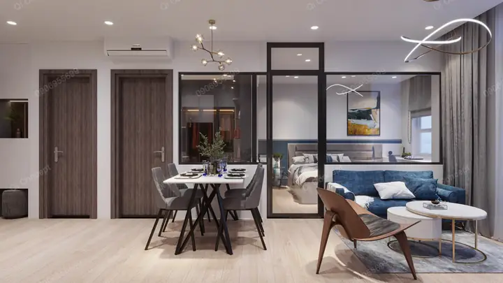 Chiêm ngưỡng không gian nội thất phòng khách căn hộ TheWestern Capital Chiêm ngưỡng không gian nội thất phòng khách căn hộ TheWestern Capital