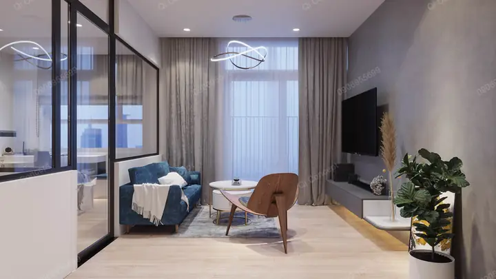 Chiêm ngưỡng không gian nội thất phòng khách căn hộ TheWestern Capital Chiêm ngưỡng không gian nội thất phòng khách căn hộ TheWestern Capital