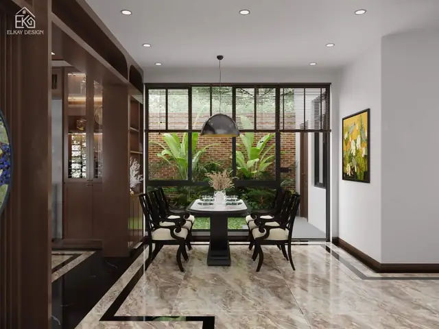 Thiết kế phòng khách với phong cách indochine: