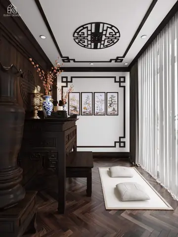 Thiết kế phòng khách với phong cách indochine: