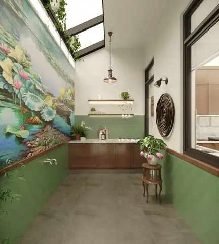 Thiết kế phòng khách với phong cách indochine: