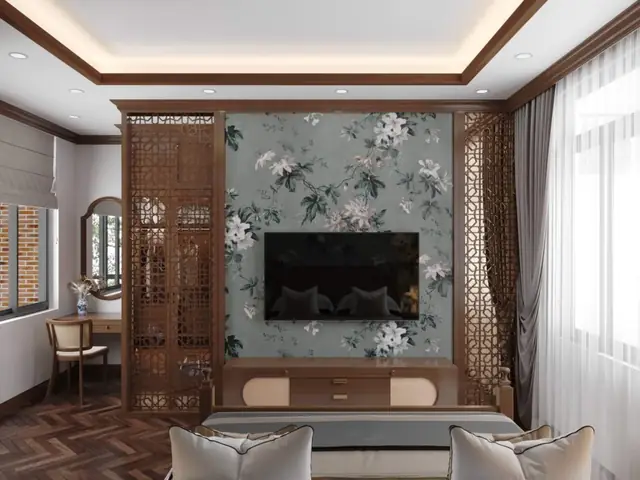 Thiết kế phòng khách với phong cách indochine: