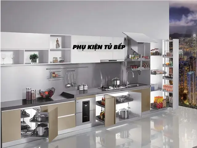 Kích Thước Phụ Kiện Tủ Bếp Tiêu Chuẩn Cho 12 Loại Phụ Kiện Thông Dụng