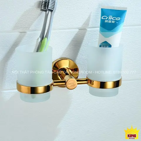 Các sản phẩm có trong bộ phụ kiện nhà tắm inox 304 mạ vàng GD50