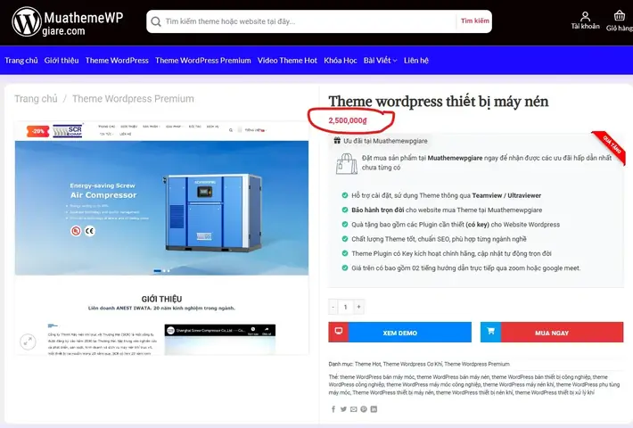 3.5. Sử dụng mã PHP để hiển thị giá gốc khi sản phẩm đang khuyến mãi