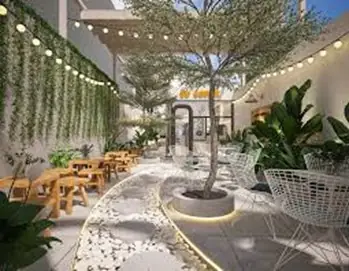 1. Xu hướng thiết kế quán cafe sân vườn trong không gian đô thị
