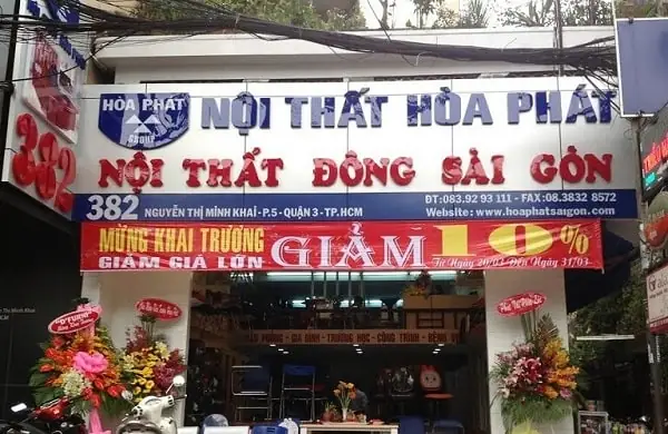 Bảng hiệu nội thất chất liệu Mica