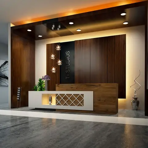 Kích thước quầy lễ tân chữ I