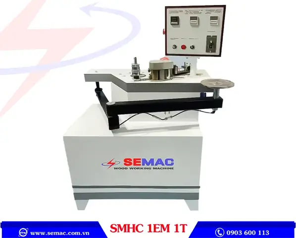 Máy dán cạnh cong đẩy tay | SEMAC