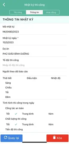 3. Quản lý vật tư dự án lắp đặt nội thất