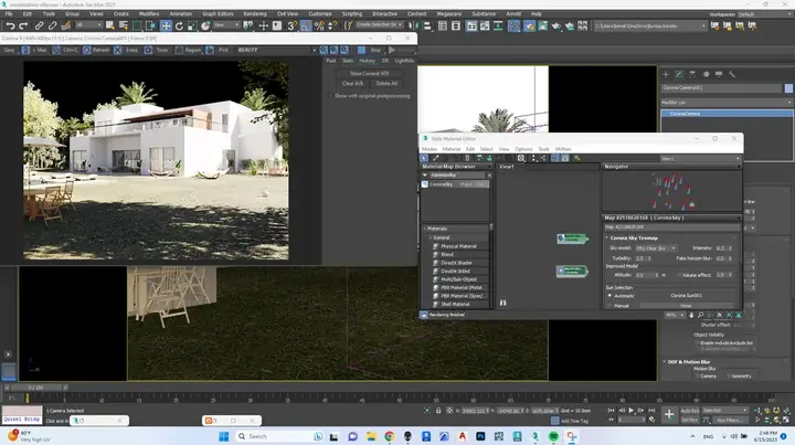 R/3dsmax - Bầu Trời Đen Khi Render Bằng Corona