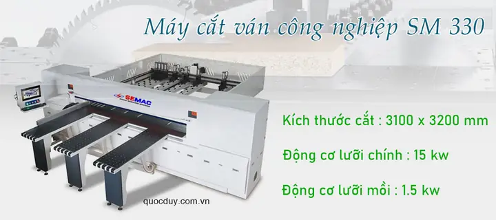 Máy Cnc Cắt Gỗ Công Nghiệp 2 Lưỡi – Sm 330
