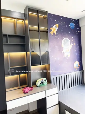 Hoàn thiện nội thất phòng ngủ cho bé gia đình chị Kim Anh