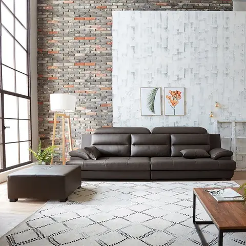 SF303 - GHẾ SOFA DA 4 CHỖ NGỒI
