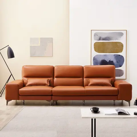 SF303 - GHẾ SOFA DA 4 CHỖ NGỒI