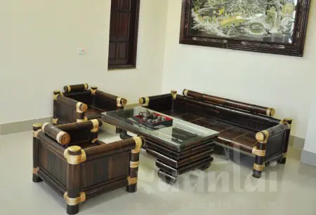 BÃ n gháº¿ tre