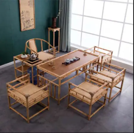 BÃ n gháº¿ tre