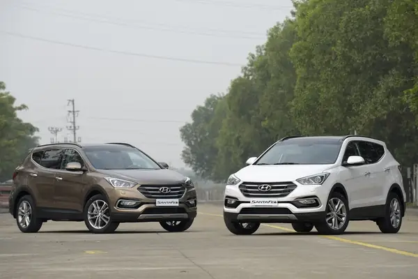Santafe 2016 Màu Đen Nội Thất Màu Xám