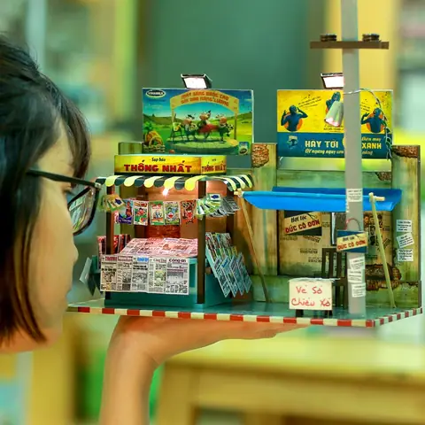 sạp báo bán báo nội thất tphcm