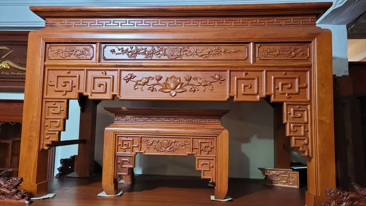 Mẫu Bàn Thờ Án Gian Trơn Đơn Giản -vẻ Đẹp Tối Giản Mang Đậm Dấu Ấn Truyền Thống