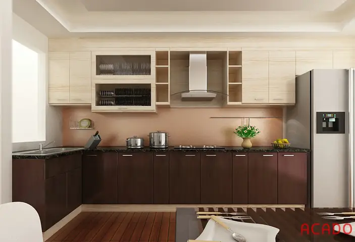 Tủ bếp tại Hà Nội – tủ bếp gỗ công nghiệp Laminate