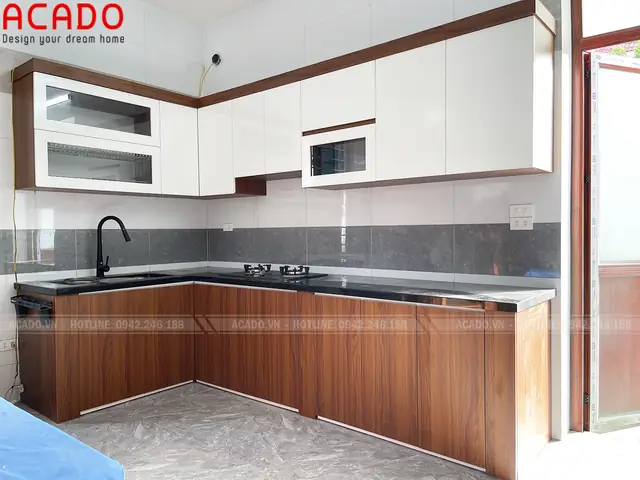 Tủ bếp tại Hà Nội – tủ bếp gỗ công nghiệp Laminate