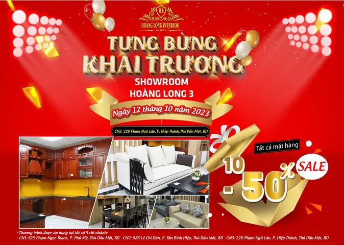 LỄ KHAI TRƯƠNG SHOWROOM NỘI THẤT HOÀNG LONG 3 – HOANG LONG INTERIOR