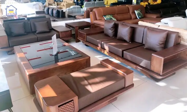 Sofa gỗ sồi cao cấp tại Phan Thiết