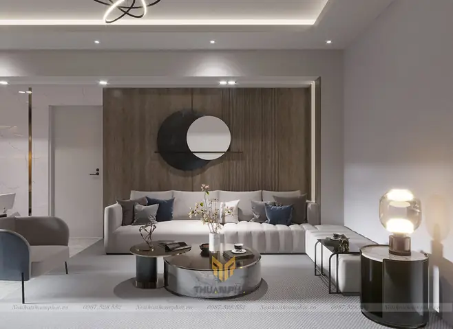 Nội thất căn chung cư 3 phòng ngủ theo phong cách hiện đại