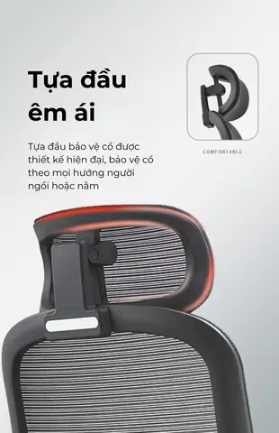Chi tiết Ghế công thái học Ergonomic A2358