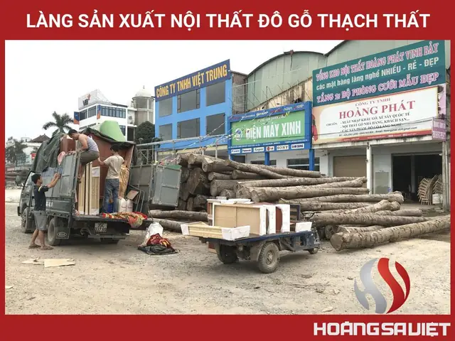 ✅ Làng Sản Xuất Nội Thất Đồ Gỗ Thạch Thất.
