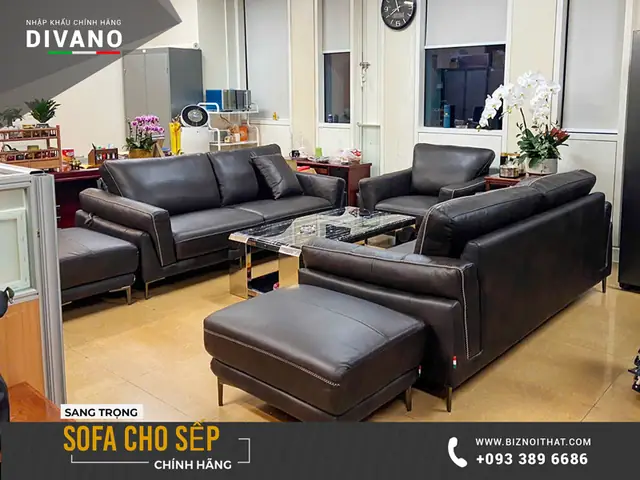 1. Bài trí Sofa Phòng Giám Đốc phải Phù Hợp: 1. Bài trí Sofa Phòng Giám Đốc phải Phù Hợp: