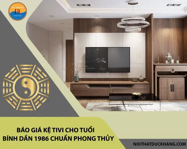 Màu sắc kệ tivi hợp tuổi Bính Dần 1986
