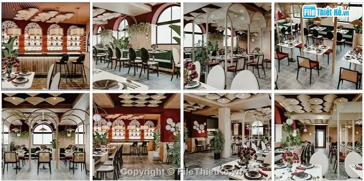 Hướng dẫn sử dụng SketchUp thiết kế nội thất nhà hàng chuyên nghiệp