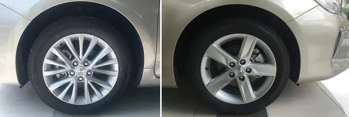 so sánh nội thất camry 2019 đen và be